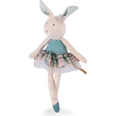 Petite peluche Lapin bleu - La petite école de danse - Moulin Roty