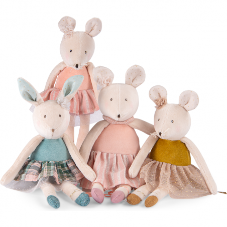 Petite peluche Lapin bleu - La petite école de danse - Moulin Roty