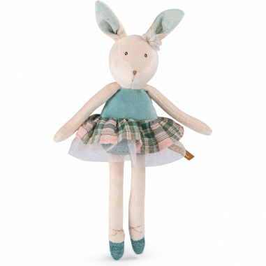 Petite peluche Lapin bleu - La petite école de danse - Moulin Roty