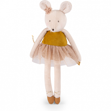 Petite peluche Souris or - La petite école de danse - Moulin Roty