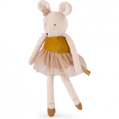 Petite peluche Souris or - La petite école de danse - Moulin Roty