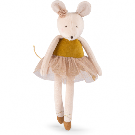 Petite peluche Souris or - La petite école de danse - Moulin Roty