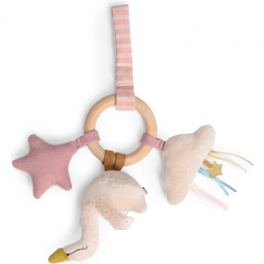 Hochet anneau bois Cygne - Moulin Roty