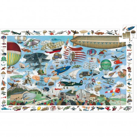 Puzzle Djeco Avions 200 pièces - Aéro-club