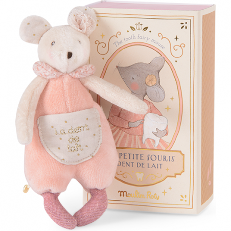 Peluche souris et sa boîte à dent de lait - Moulin Roty
