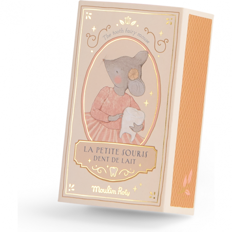 Peluche souris et sa boîte à dent de lait - Moulin Roty