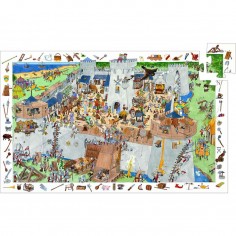 Puzzle Djeco 100 pièces - Château fort et chevaliers 2