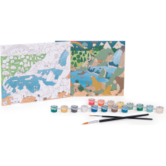 Peintures au numéro L'explorateur - Le jardin du moulin - Le jardin du moulin - Moulin Roty 2