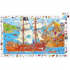 Puzzle Djeco 100 pièces - Les pirates 2