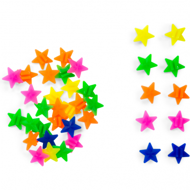 Perles étoiles pour rayons de vélo - Aujourd'hui c'est mercredi - Moulin Roty