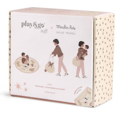 Tapis de jeu / sac de rangement - soft - Après la pluie - Moulin Roty