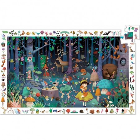 Puzzle Djeco 100 pièces - La forêt enchantée