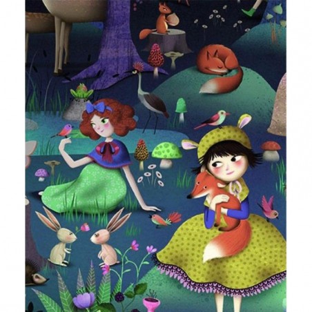 Puzzle Djeco 100 pièces - La forêt enchantée
