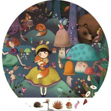 Puzzle Djeco 100 pièces - La forêt enchantée