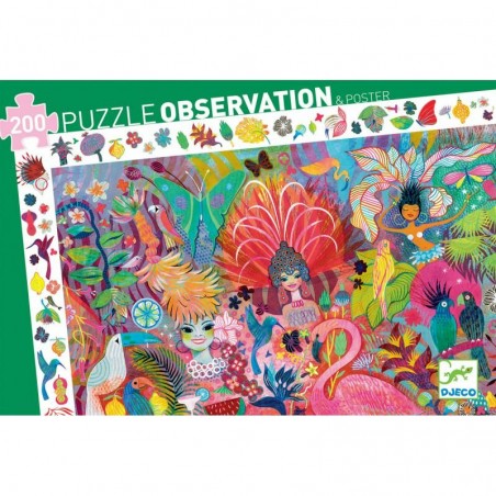 Puzzle Djeco 200 pièces - Le Carnaval de Rio