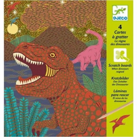 Cartes à Gratter "Le Règne des Dinosaures"