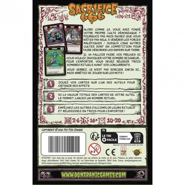 Sacrifice 666 - Jeux de société - Don't Panic Games