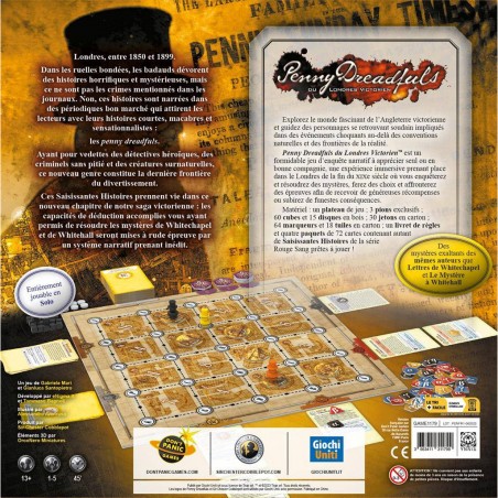 Penny Dreadfuls du Londres Victorien - Jeux de société - Don't Panic Games