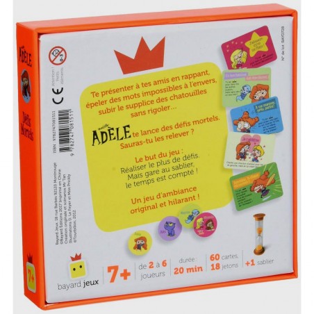 Mortelle Adèle - Défis Mortels - Jeux de société Enfants - Bayard Jeux