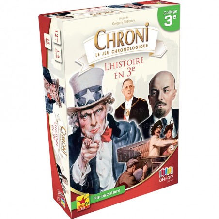 Chroni : L'Histoire en 3ème - Collège - Jeux de société - On The Go Editions