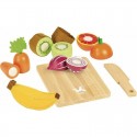 Coffret de fruits et légumes en bois à découper - Vilac
