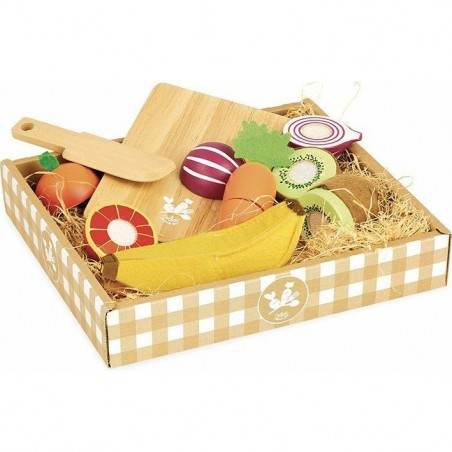 Fruits et légumes en bois à découper Vilac - Jour de marché
