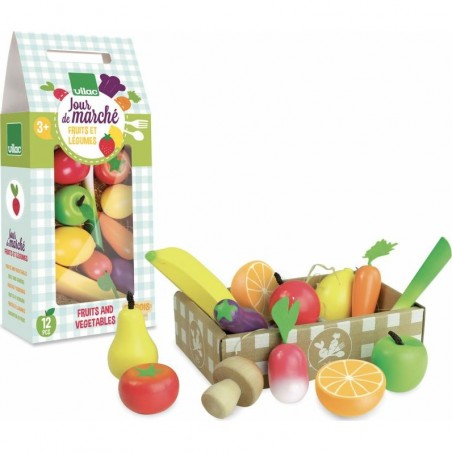 Fruits et légumes en bois Vilac - Jour de marché
