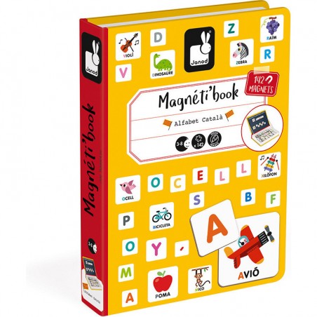 Magnéti'book alphabet catalan, 142 magnets : Jeux éducatifs magnétiques - Janod