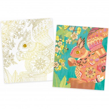 Peinture enfant : Aquarelle jardin - Loisir créatif peinture - Janod