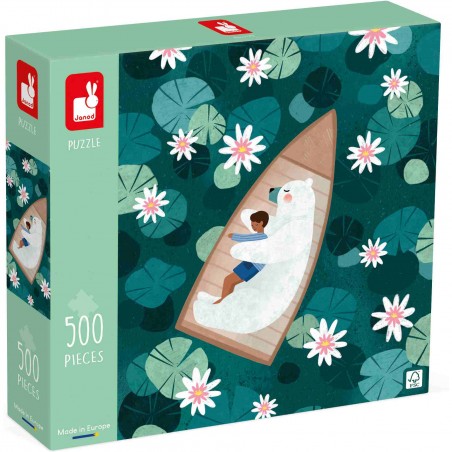 Puzzle 500 pièces pour adulte et enfant 8 ans, nénuphars - Janod