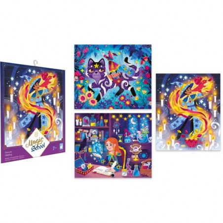 Tableaux dorure Magic School - Janod