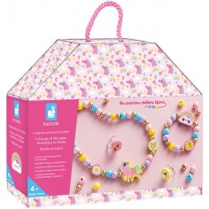 4 bijoux en bois à créer Pays arc-ciel - Janod