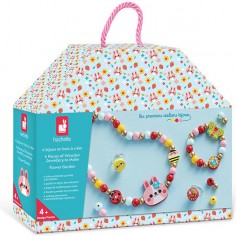 4 bijoux en bois à créer Jardin fleuri - Janod