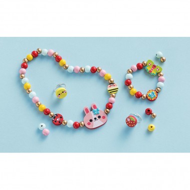 4 bijoux en bois à créer Jardin fleuri - Janod