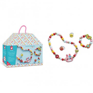 4 bijoux en bois à créer Jardin fleuri - Janod