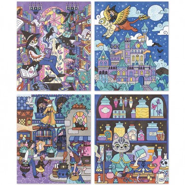 Peinture aquarelle Magic School - Janod