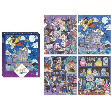 Peinture aquarelle Magic School - Janod
