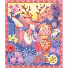 Janod Coffret Mini-Canes Jardin Secret – 5 Tableaux + 870 Mini-Canes + Pince – Loisir Créatif Calme & Motricité Fine Dès 7 Ans