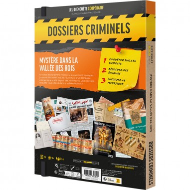 Dossiers Criminels - Mystère Dans La Vallée Des Rois - Jeux de société - Platonia Games