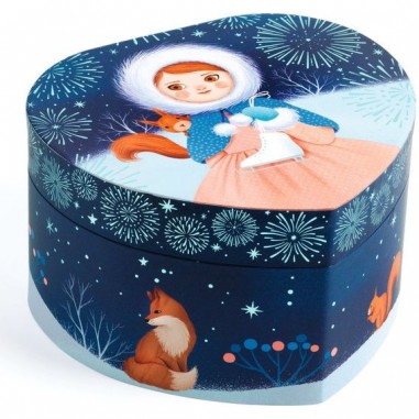 Boîte à musique : patineuse - djeco - Little Big Room By Djeco