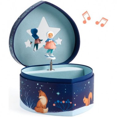 Boîte à musique : patineuse - djeco - Little Big Room By Djeco