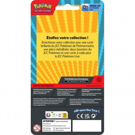 Blister Pack 2 Boosters EV01/EB09 Pohmarmotte - Pokémon