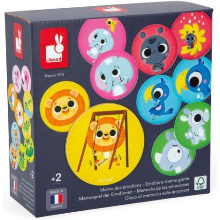 Mémo des émotions - Jeu de société enfant - Janod