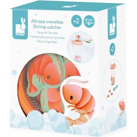Jouet de bain : Attrape-crevettes - Jeu motricité pour enfant - Janod