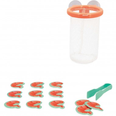 Jouet de bain : Attrape-crevettes - Jeu motricité pour enfant - Janod