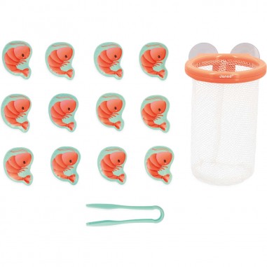 Jouet de bain : Attrape-crevettes - Jeu motricité pour enfant - Janod