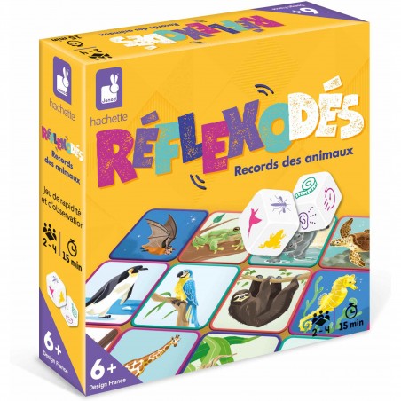 RéflexoDés - Animaux : Jeux de rapidité & de stratégie - Janod