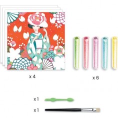 Coffret créatifs cartes à pailleter DayDream - Djeco 2