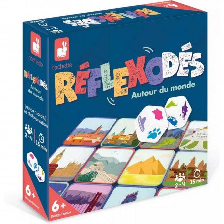 RéflexoDés - Autour du Monde : Jeux de rapidité & de stratégie - Janod