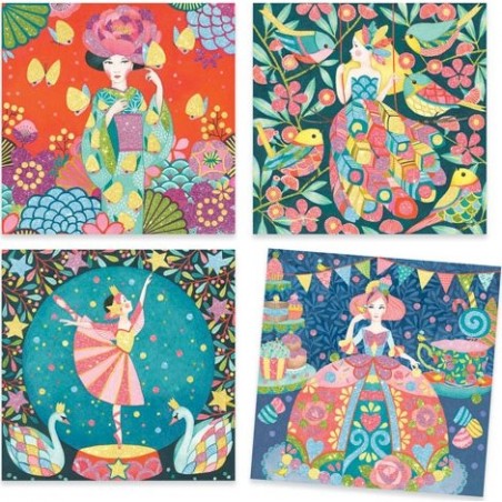 Coffret créatifs cartes à pailleter DayDream - Djeco